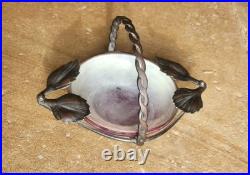 Coupe Pate De Verre Fer Forgé Art Deco Art Nouveau