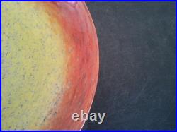 Coupe Sur Pied Art Deco En Verre Marmoreen Signee Schneider Tres Bon Etat Rare