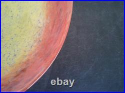 Coupe Sur Pied Art Deco En Verre Marmoreen Signee Schneider Tres Bon Etat Rare
