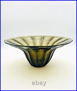Coupe à fruit Bayel noire Art déco style verre givré 634006