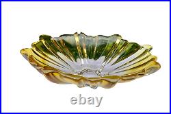 Coupe à fruit art deco verre ou cristal de couleur MURANO N°101