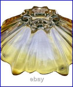 Coupe à fruit art deco verre ou cristal de couleur MURANO N°101