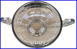 Coupe à fruit art deco verre ou cristal monture argent poinçon minerve N°10