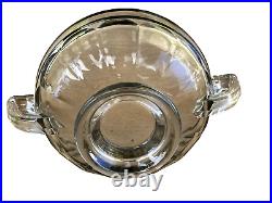 Coupe à fruit art deco verre ou cristal monture argent poinçon minerve N°10