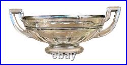 Coupe à fruit art deco verre ou cristal monture argent poinçon minerve N°10