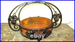 Coupe à fruits art déco signée Degué