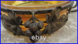 Coupe à fruits art déco signée Degué