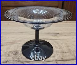 Coupe cristal bullé Saint Louis Art Verrier Paul Nicolas 1922/1925 Art Déco