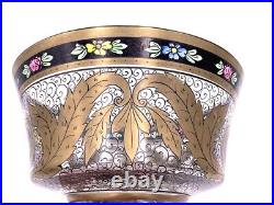 Coupe en verre émail & dorure Hermann Pautsch Bohème Art Déco c. 1920 Antique cup