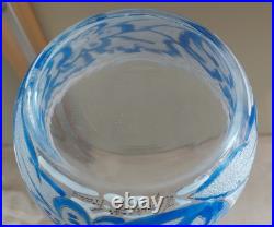 Coupe en verre émaillé Adrien Mazoyer Art Déco 1930 dlg Gallé Daum