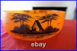 Coupe verre de couleur art deco 1930