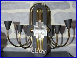 DESIGN Italie Imposante Applique 4 feux + 2 Style ART DECO 4 Kg A IDENTIFIER