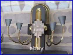 DESIGN Italie Imposante Applique 4 feux + 2 Style ART DECO 4 Kg A IDENTIFIER