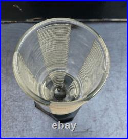 Daum Nancy Vase Verre Grave Art Deco 1930 Moderniste Glass Modernist