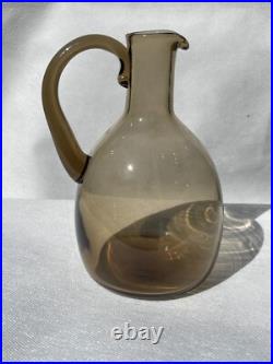 Daum Service De Verres Designer Art Déco Signe Verre Fumé 36 Pièces