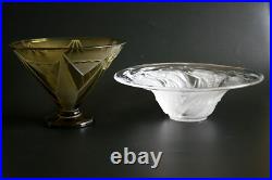 Deux Bols Art Deco En Verre