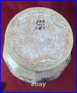 Dubois Bird Vase Oiseaux Craquele Emaille Art Deco Belgique Belge Mons Wallonne