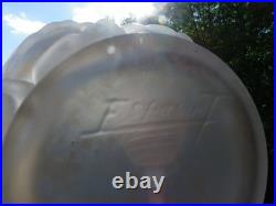 ESPAIVET VASE ART DÉCO EN VERRE SATINÉ 1920/1930 H 27 cm SIGNÉ