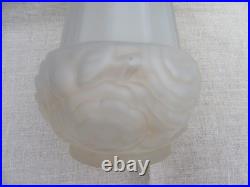 ESPAIVET VASE ART DÉCO EN VERRE SATINÉ 1920/1930 H 27 cm SIGNÉ