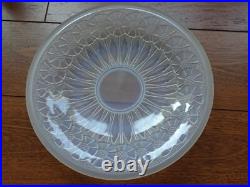 ETLING ANCIENNE COUPE VERRE MOULER OPALESCENT ART DECO SIGNEE diam 30,5 cm