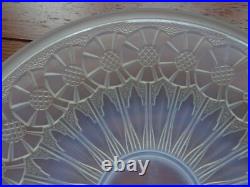 ETLING ANCIENNE COUPE VERRE MOULER OPALESCENT ART DECO SIGNEE diam 30,5 cm