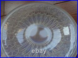 ETLING ANCIENNE COUPE VERRE MOULER OPALESCENT ART DECO SIGNEE diam 30,5 cm