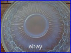 ETLING ANCIENNE COUPE VERRE MOULER OPALESCENT ART DECO SIGNEE diam 30,5 cm