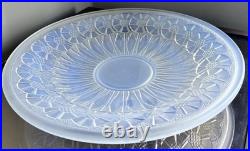 ETLING Edmond Coupe Art Déco en verre moulé opalescent. Signée