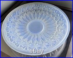 ETLING Edmond Coupe Art Déco en verre moulé opalescent. Signée