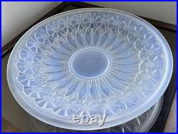 ETLING Edmond Coupe Art Déco en verre moulé opalescent. Signée