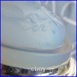 ETLING Edmond Veilleuse en verre Opalescent Figurant La Vierge Art Déco TBE