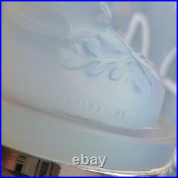 ETLING Edmond Veilleuse en verre Opalescent Figurant La Vierge Art Déco TBE