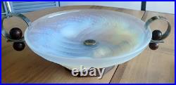 ETLING belle coupe art déco en verre moulé pressé opalescent Années 30 N° 98