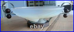 ETLING belle coupe art déco en verre moulé pressé opalescent Années 30 N° 98