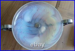 ETLING belle coupe art déco en verre moulé pressé opalescent Années 30 N° 98