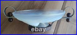 ETLING belle coupe art déco en verre moulé pressé opalescent Années 30 N° 98