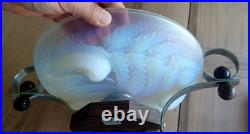 ETLING belle coupe art déco en verre moulé pressé opalescent Années 30 N° 98