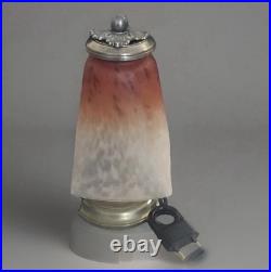 Élégante lampe Art Déco Pâte De Verre C Schneider & C Ranc France, circa 1925