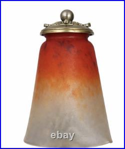 Élégante lampe Art Déco Pâte De Verre C Schneider & C Ranc France, circa 1925