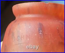 Élégante lampe Art Déco Pâte De Verre C Schneider & C Ranc France, circa 1925