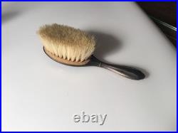 Ensemble De Toilette / Coiffeuse Verre Teinte Rose Et 2 Bleu 1930/1950