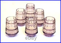 Ensemble de 6 Verres Art Déco à Couleurs Changeantes Vintage Hoffmann Moser