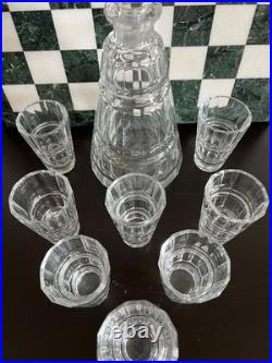 Ensemble verre et carafe art deco thecoslovaquie