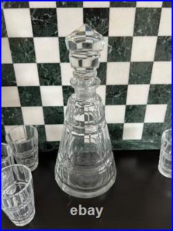 Ensemble verre et carafe art deco thecoslovaquie