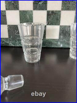 Ensemble verre et carafe art deco thecoslovaquie