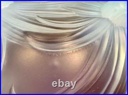 Etling Grande coupe Art Deco en verre opalescent signée