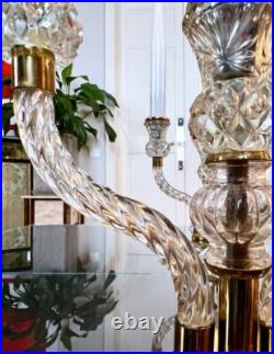 Girandoles Art Déco Paire de lampes Fausses bougies en Opaline Blanche