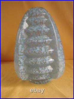 Globe Art Déco Verre de Clichy Bleu 1930