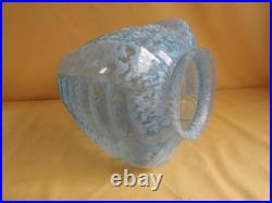Globe Art Déco Verre de Clichy Bleu 1930