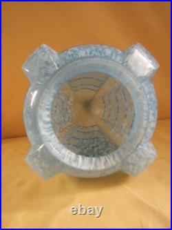 Globe Art Déco Verre de Clichy Bleu 1930